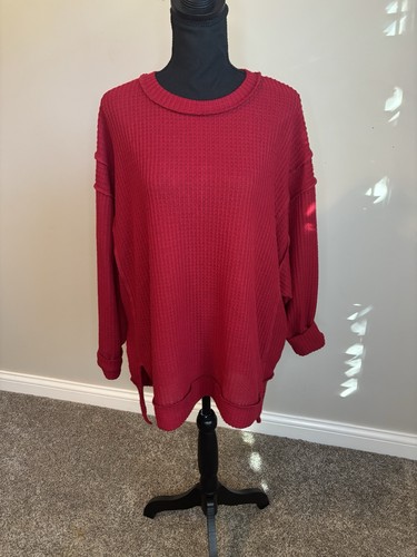 Zenana oversized waffle knit - oversized,
