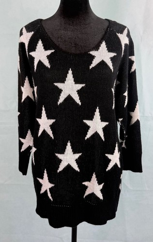 Oversized star print sweater - oversized,