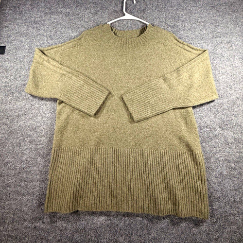 Zara green knit oversized crew - zara,
