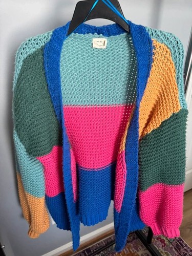 Colorful oversized knit