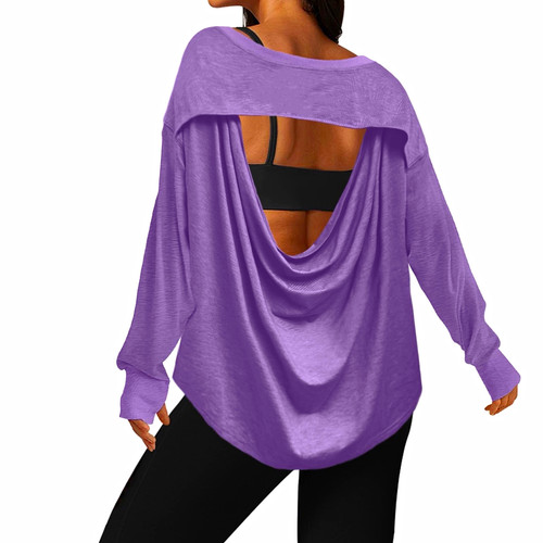 Women purple oversized - women's,